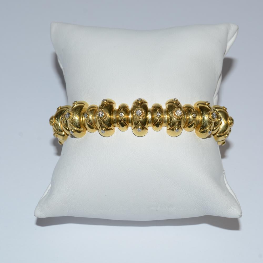 18K Yellow Diamond Bracelet