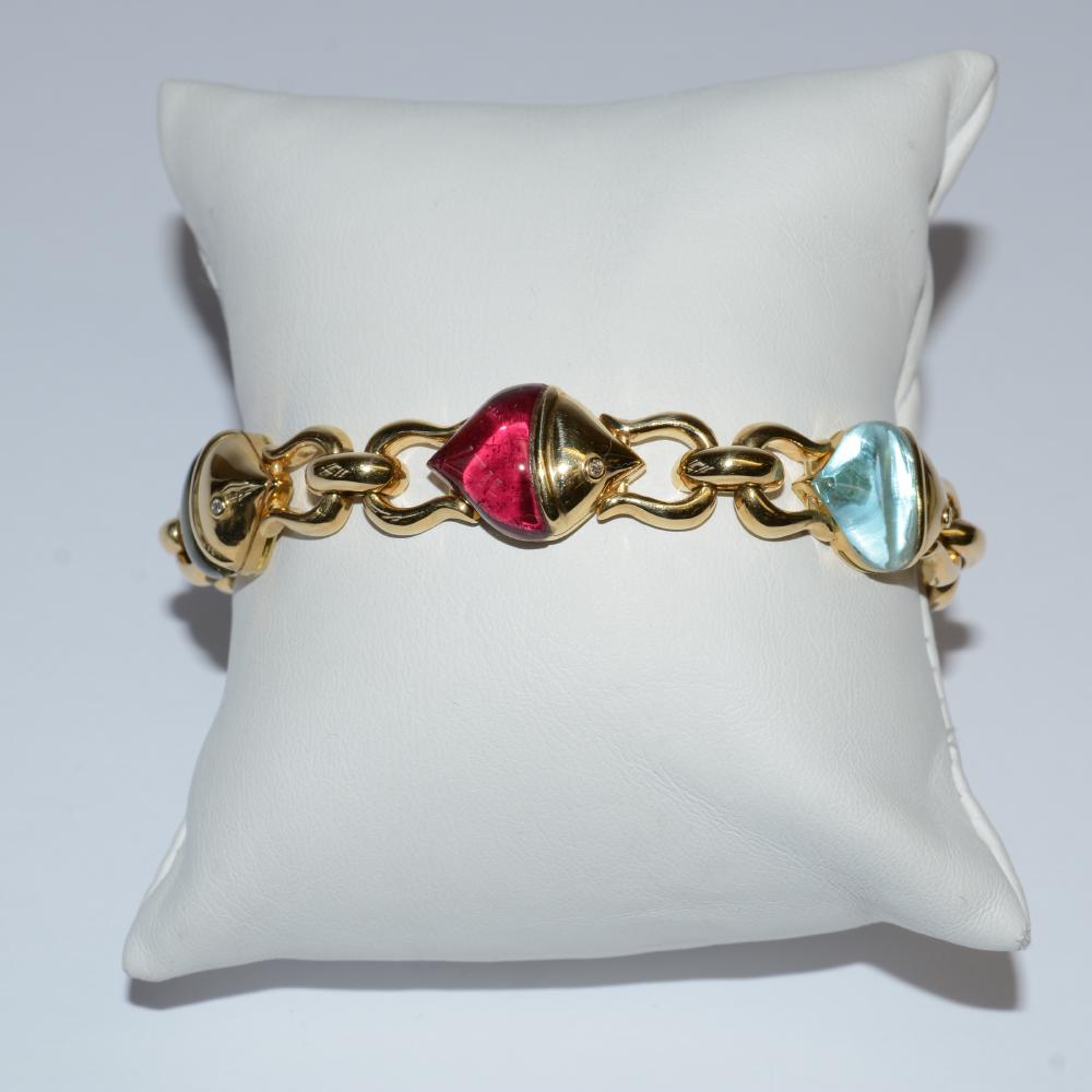 Multicolor Gold Bracelet
