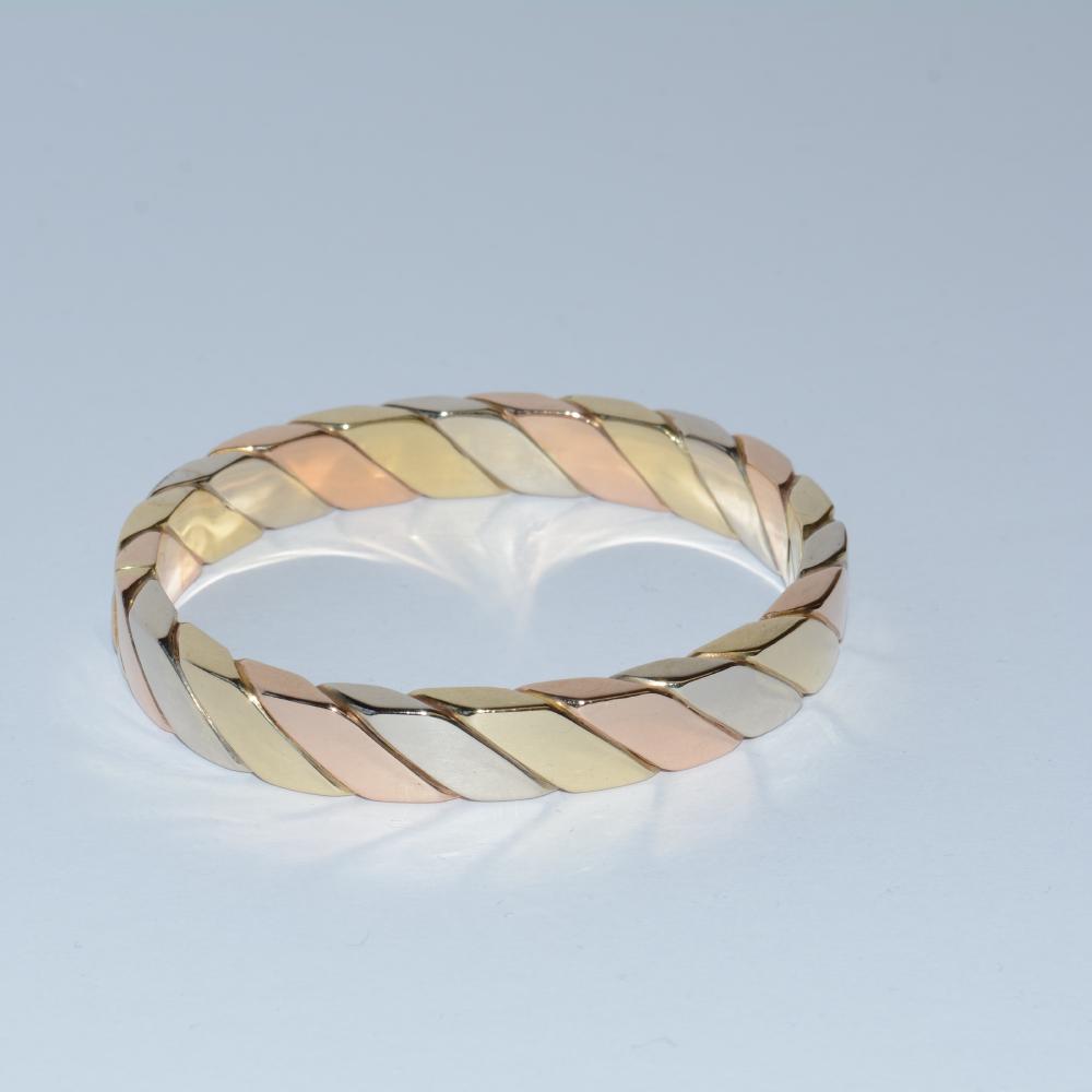 Tri Color Hinge Bangle