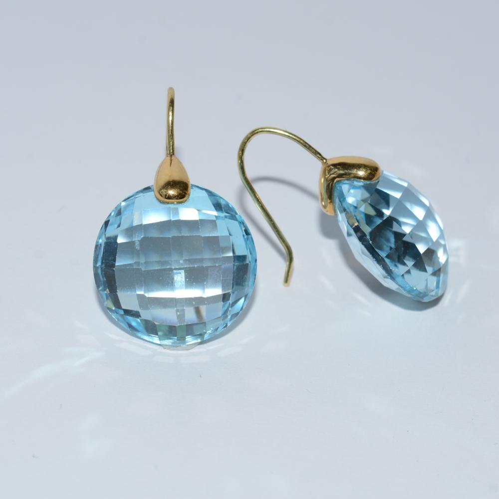 Blue Topaz Earrings