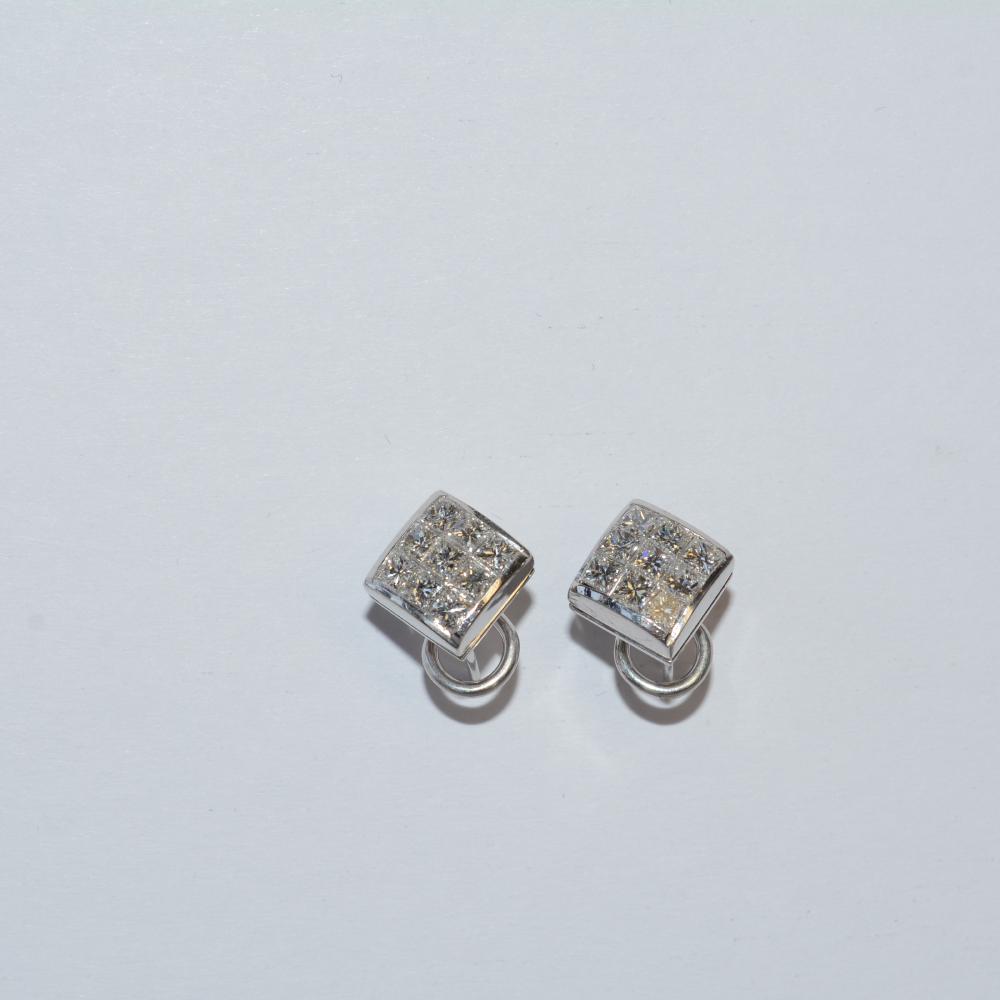 Diamond Square Earrings
