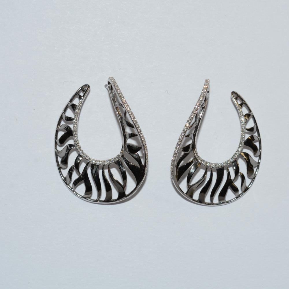 Diamond White Gold Earrings