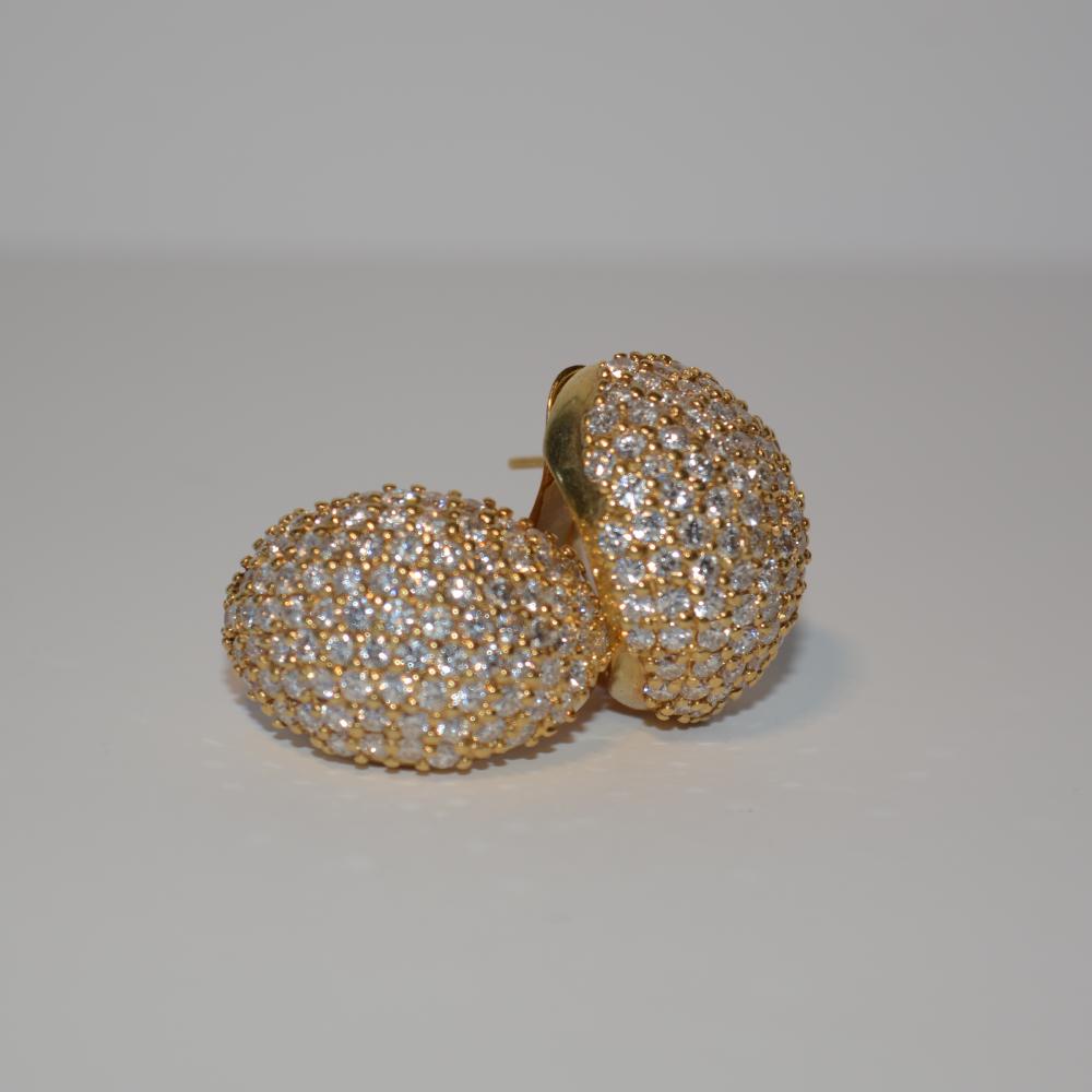 Gold Diamond Earrings