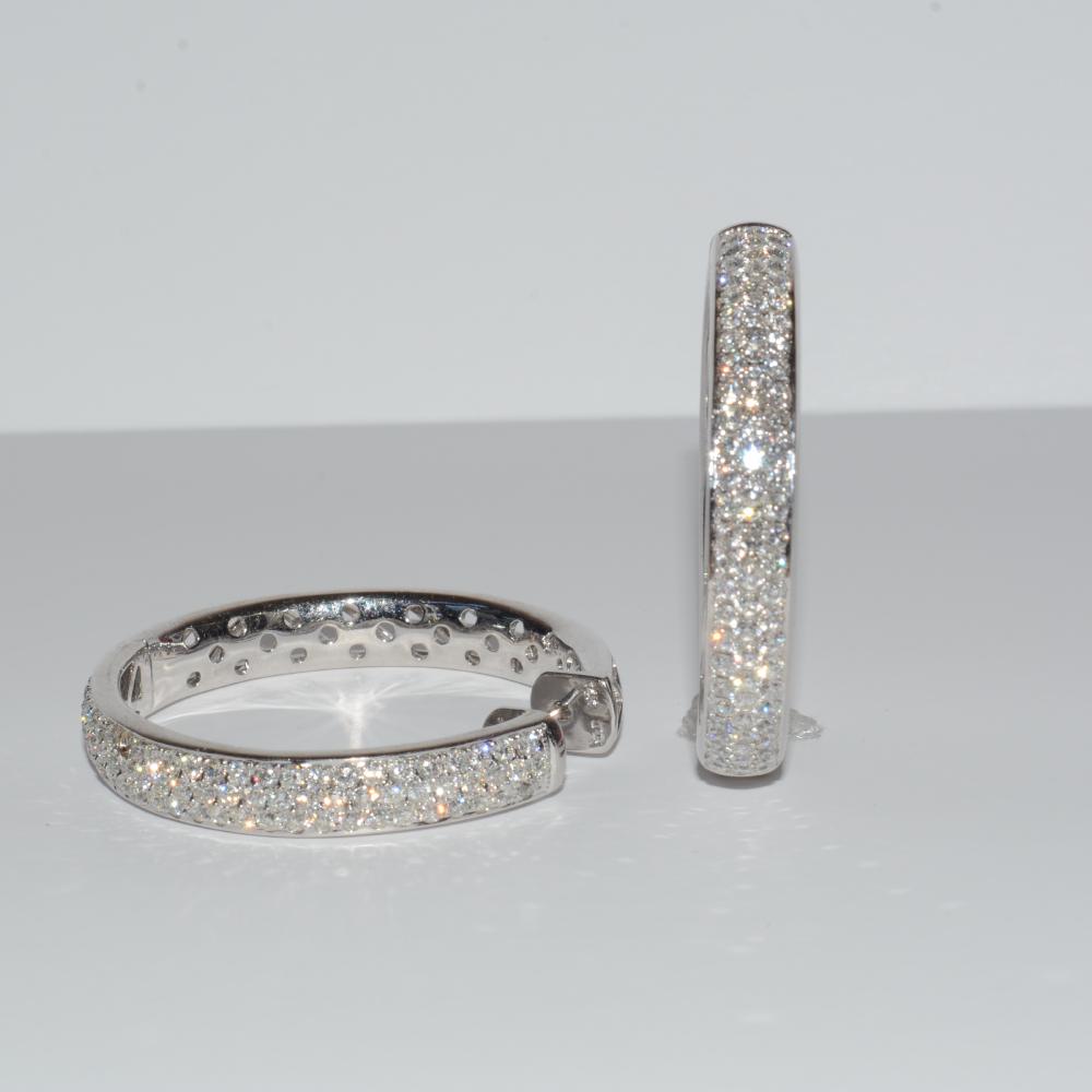 White Gold Diamond Earrings