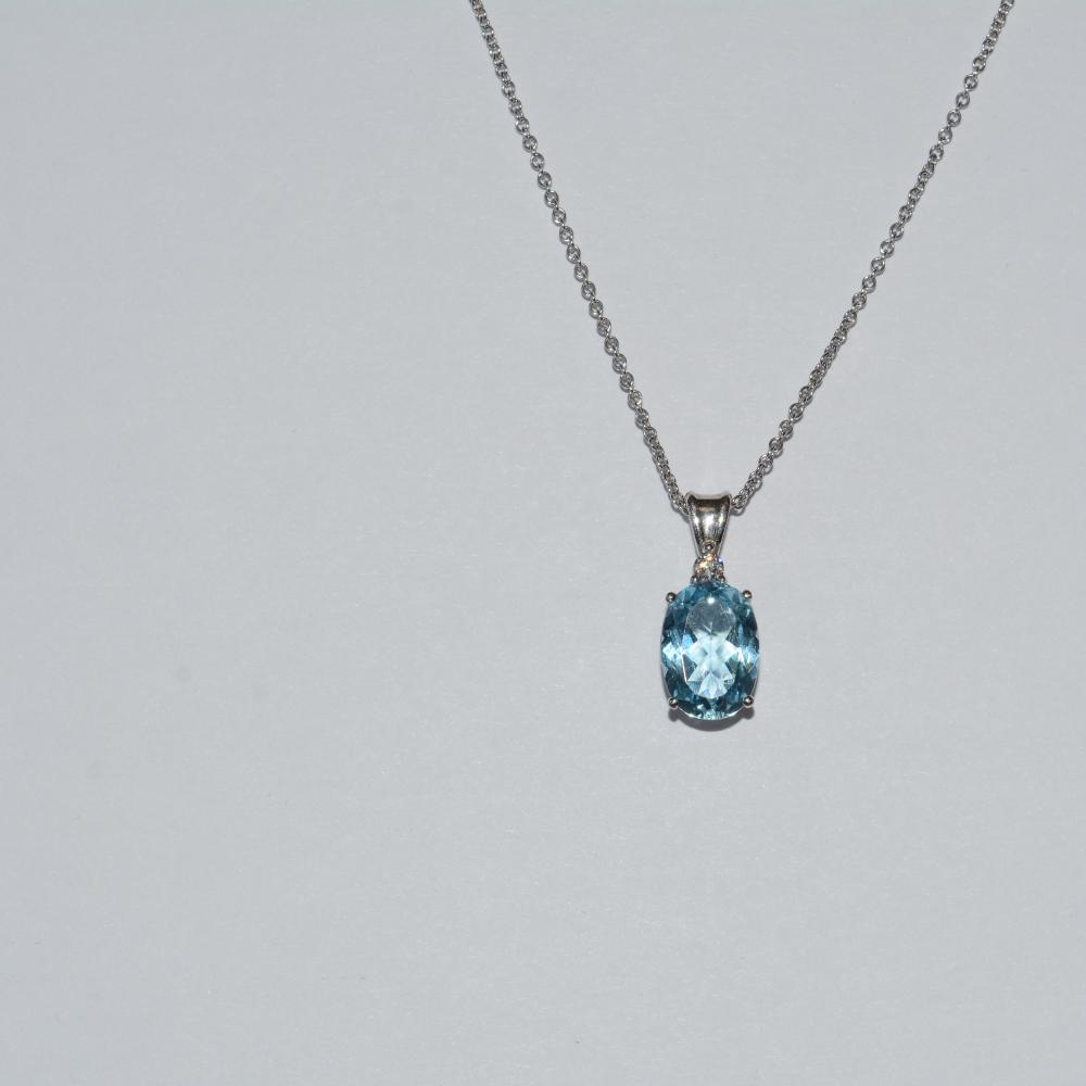 Blue Topaz Necklace