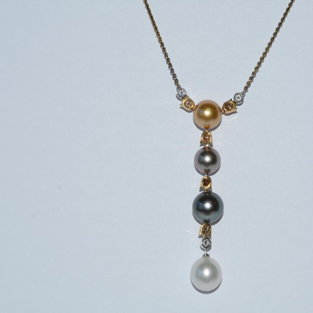 Pearl Diamond Necklace