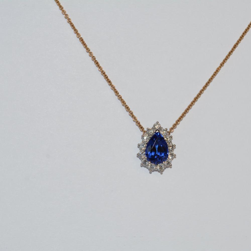 Tanzanite Diamond Necklace