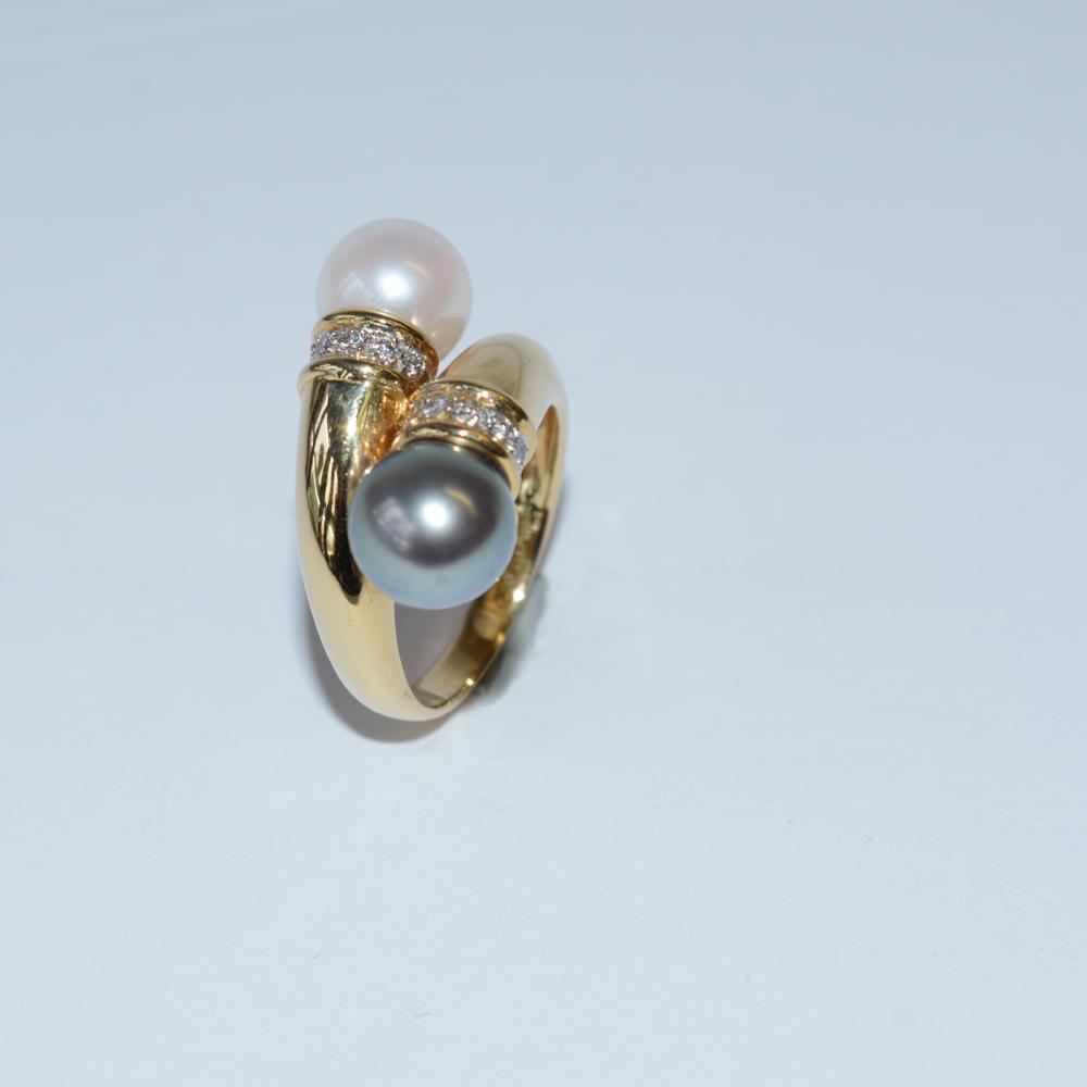 Pearl Diamond Ring