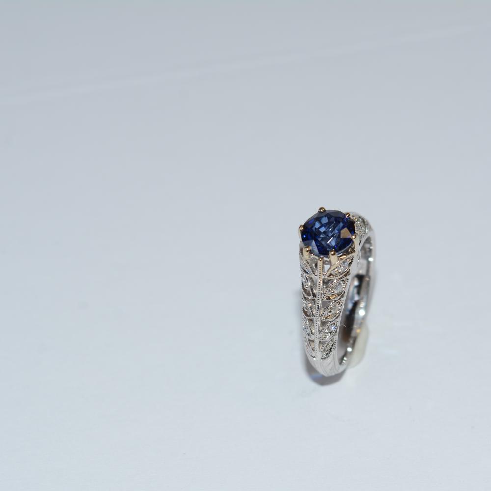 Sapphire Diamond Ring