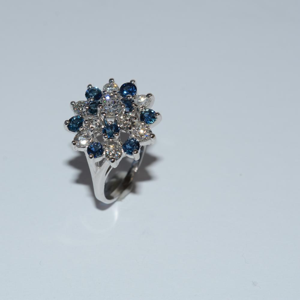 Sapphire Diamond Ring