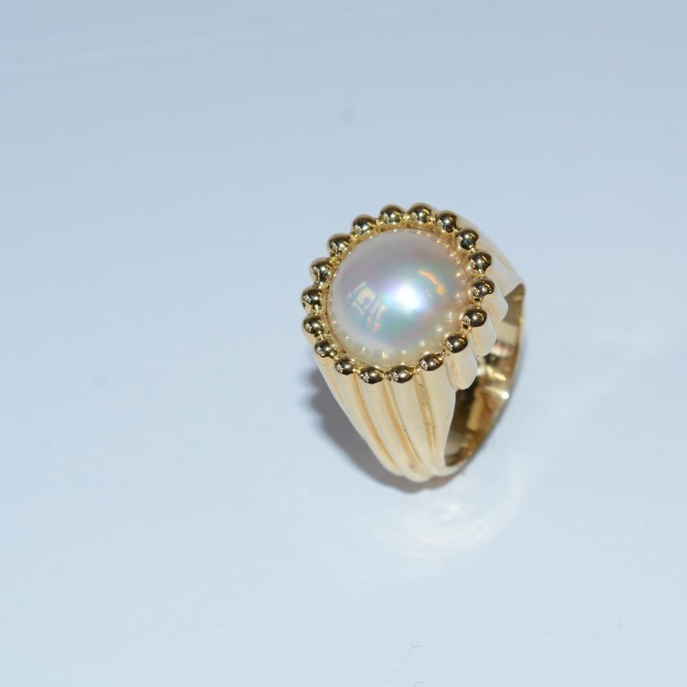 Signet Mabe Pearl Ring