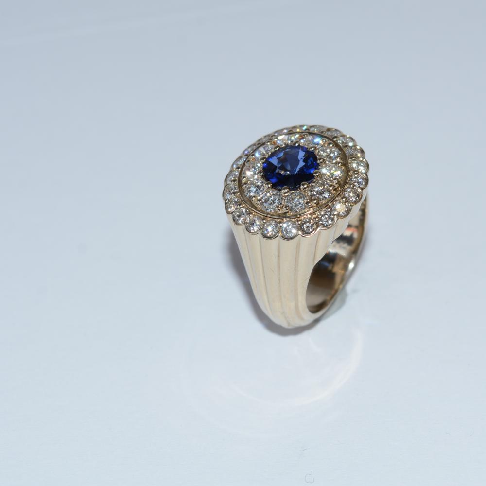 Signet Sapphire Ring