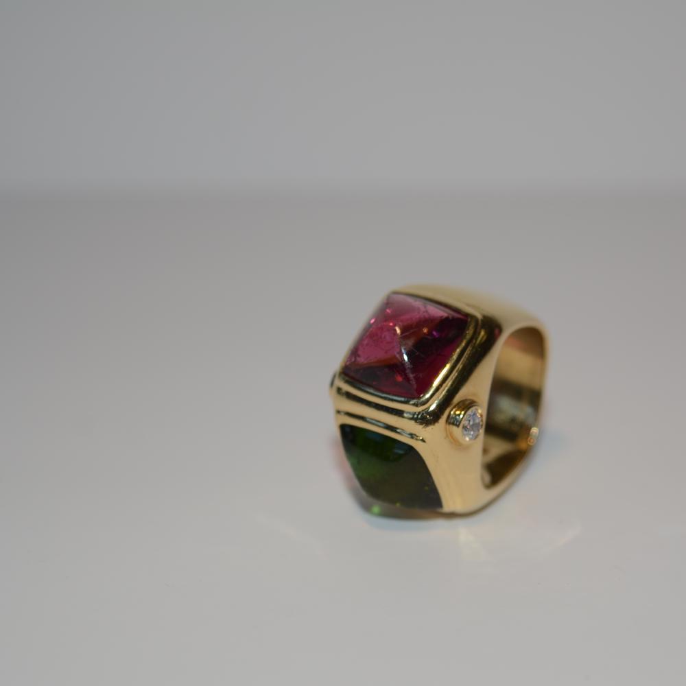 Tourmaline Gold Ring
