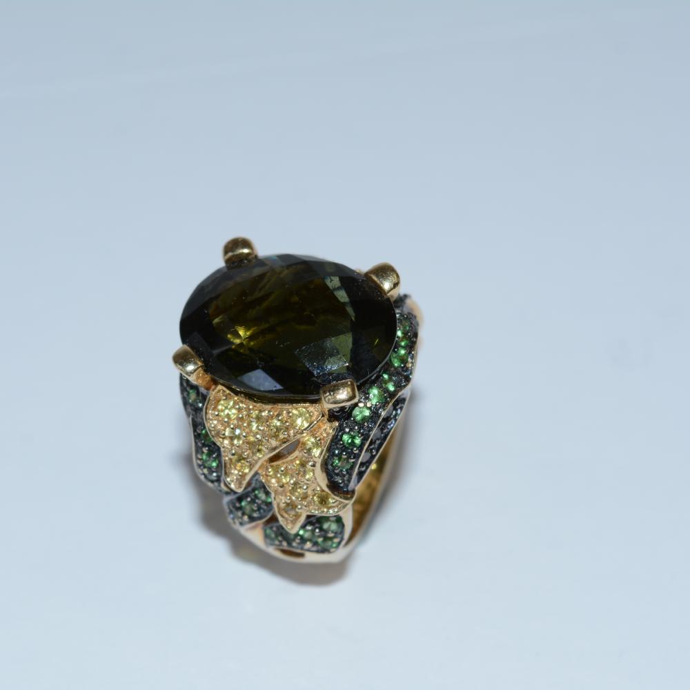 Tourmaline Sapphire Ring