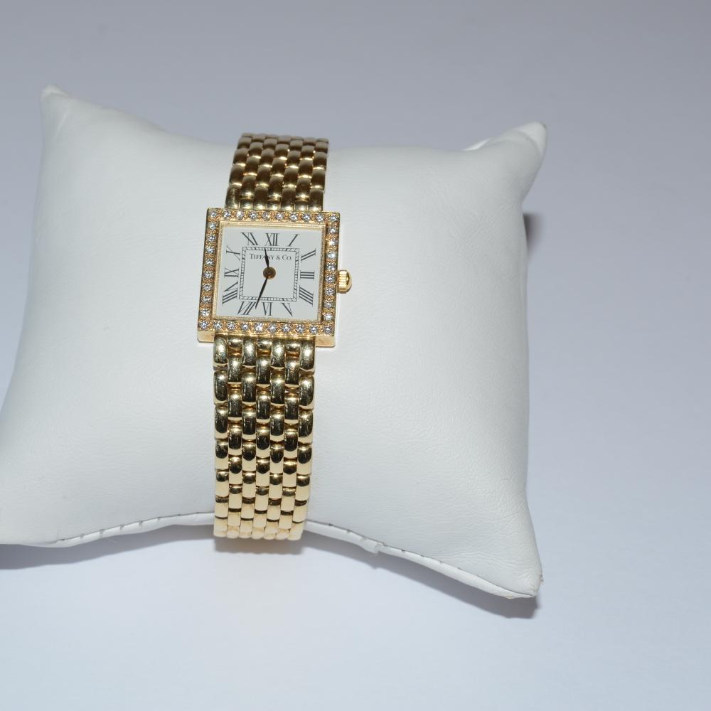 Tiffany & Co Gold Diamond Watch